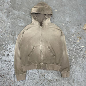Sweat-shirt à capuche délavé pour homme, en coton molletonné vintage, style streetwear décontracté - Product Image 5