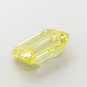 Vivid Emerald Cut Fancy Yellow Lab Grown Diamond CVD Certified Loose Gemstone Sparkling Luxury Investment For Fine Jewelry Art - Product Image 6