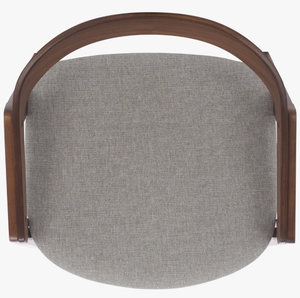 Silla de ocio de madera maciza de lujo, sillón minimalista nórdico con cojín de tela cómodo para comedor, sala de estar y decoración de cafetería. - Product Image 6