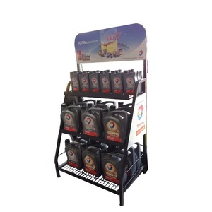 Heavy Duty Casual <b>Wire</b> Basket Display <b>Rack</b> with Easy Assembly 3 <b>Shelves</b> Self-adhesive Installation for Indoor Retail Storage - Product Image 4
