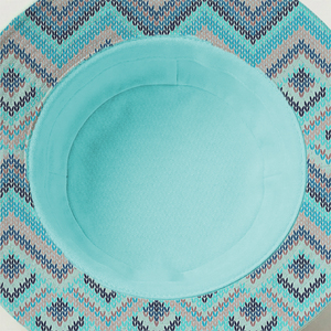 Casquette de soleil unisexe à motif géométrique avec impression par sublimation de logo personnalisé, style streetwear, vente en gros, chapeau de pêcheur à motif mosaïque AOP - Product Image 5