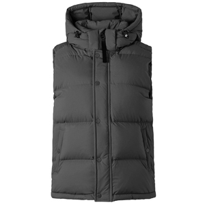 Gilet matelassé léger et imperméable personnalisé pour homme, style vintage avec boutons et fourrure, vêtement d'extérieur sans manches pour homme - Product Image 4