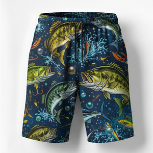 Shorts de bain pour hommes à séchage rapide, imprimés par sublimation, pour l'été, la plage et les vacances, prix de gros, short de course personnalisé - Product Image 1