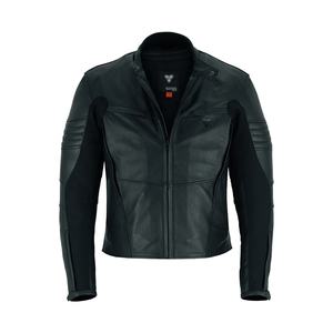 Chaqueta de moto de cuero para hombre Chaqueta de motorista aprobada por la CE Chaqueta de montar de cuero duradera para todas las estaciones - Product Image 3