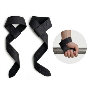 Sangles de musculation souples et pliables en cuir de vachette avec logo personnalisé, réglables et antidérapantes, pour la protection des paumes lors de la musculation. - Product Image 5