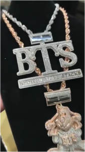 CONCEPTION Colgantes Personalizados de Moissanita con Incrustaciones de Diamantes, Plata 925, Engaste Completo, Letra Personalizada, Estilo Hip Hop, Unisex, Certificado GRA - Product Image 2