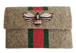 Lujo hecho a mano con cuentas flor bordado Lindo bolso elegante nuevo diseño de moda estilo clásico Top chicas moda personalizable - Product Image 4