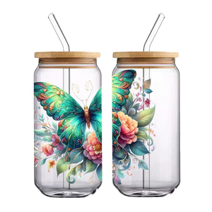 <b>Sticker</b> UV <b>Transfer</b> Label 20oz 16oz Waterproof Vinyl Customizable New Top Cosmetic Cup Wholesale Supplier - Product Image 3