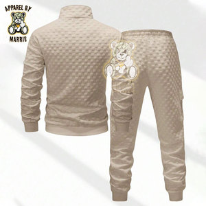 Conjunto Deportivo Premium Personalizado para Hombre, Ropa Deportiva Moderna de Dos Piezas, Traje para Correr, Venta al Por Mayor OEM, Traje Deportivo Informal para Gimnasio y Entrenamiento - Product Image 4