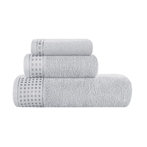 Ensemble de serviettes de bain en coton brodé de qualité hôtelière de luxe 600 g/m², séchage rapide, extra épais, doux et durable - Product Image 6