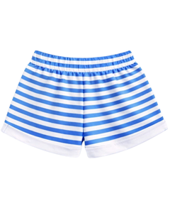 Conjunto de Top Corto y Pantalones Cortos a Rayas Blancas y Azul Cielo para Mujer, Atuendo Casual de Verano de Dos Piezas, Cintura Elástica, Ropa de Salón, Ropa Urbana OEM - Product Image 6