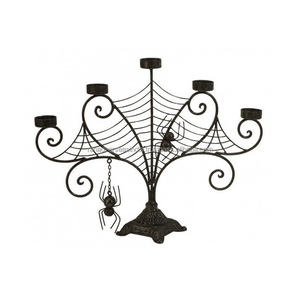 Candélabre en métal araignée de qualité supérieure parfait pour les fêtes de mariage et la décoration de table d'événement disponible en plusieurs styles - Product Image 4