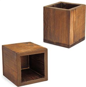 Portalápices de Madera Maciza de Nogal, Organizador de Escritorio Creativo, Suministros de Papelería, Personalizable al por Mayor - Product Image 1