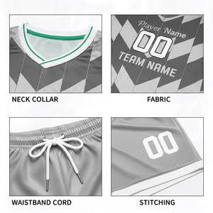 Nouvelle conception, haute qualité, ensemble uniforme de football 100 % polyester imprimé numériquement avec appliqué, col montant, logo avant et arrière, nom d'équipe personnalisé - Product Image 4