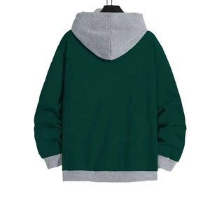 เสื้อฮู้ดดี้ผู้ชายไซส์ใหญ่ สีพื้น ผ้าถัก สไตล์ลำลอง สำหรับฤดูใบไม้ร่วง แขนยาว ไม่บุซับใน ทรงพอดีตัว - Product Image 5