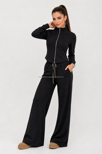 Ropa Deportiva Mujer Unisex Sportswear <b>Fleece</b> Zip Jackets <b>Leggings</b> Wide Leg Pants Flared Tracksuit Set Activewear Gym Yoga - Product Image 6