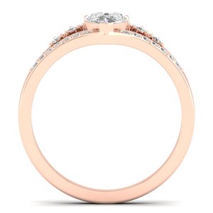 Bague de fiançailles REYES de luxe en or massif 14K 18K avec diamant de laboratoire HPHT CVD de haute qualité, bijoux de qualité supérieure pour femmes, vente en gros - Product Image 4