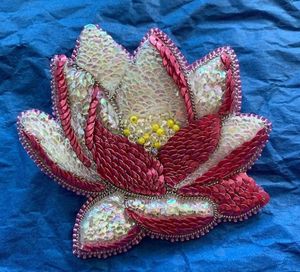 MD HANDICRAFTS Handmade Luxury Embroidery Beaded Brooch Fashion Pin for Dresses <b>Jackets</b> Bags Unisex Wedding Designer Embroidered - Product Image 5