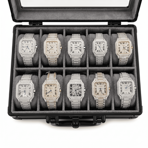 Reloj de Lujo con Diamantes Moissanite para Hombre y Mujer, Estilo Hip Hop, Brillante, de Diseño Premium - Product Image 5