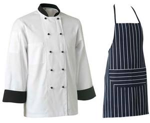 Delantales de Manga Larga de Tela Twill de Alta Calidad a Precio de Fábrica, Delantales para Todas las Temporadas, Uniformes para Cocina, Restaurantes, Hoteles, Bares, Gorros de Chef - Product Image 6