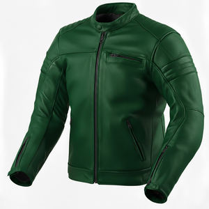 Chaqueta de Cuero para Hombre al por Mayor, Impermeable, para Motocicleta, Nueva Moda, Personalizada, de Alta Calidad, Servicio OEM - Product Image 3
