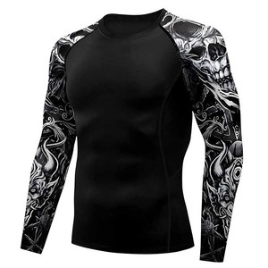 Athletic Rash Guard Long Sleeve <b>Compression</b> Top Moisture Wicking Workout Gear USA Europe Wholesale 2026 - Product Image 1