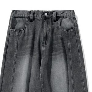 Jean en denim ample et oversize pour homme, déchiré, délavé à l'acide, streetwear premium, coupe décontractée, pantalon en denim de qualité export, vente en gros - Product Image 6