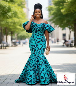 Tela de Algodón con Estampado Africano de Primera Calidad, Inspirada en la Cultura Tradicional Nigeriana, Vibrante Textil de Moda Ankara para Vestidos y Manualidades - Product Image 1