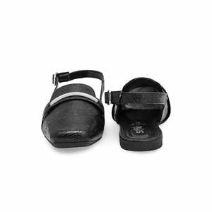 Negro Sling Back WN5360 Sandalias de tacón - Product Image 2