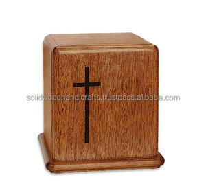 Urnas de cremación de madera para adultos Urnas de madera Urnas funerarias Tamaño personalizado Suministros funerarios - Product Image 2