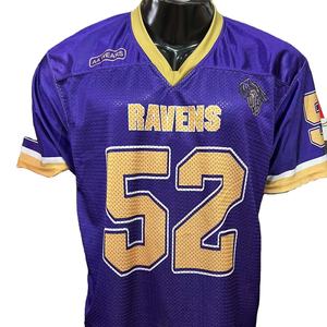 Jersey de fútbol americano bordado de talla grande pantalones de sublimación elásticos transpirables mangas cortas Pakistán hecho foto Real - Product Image 1