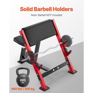 Predicatore Curl panca regolabile barra di peso titolari di casa palestra attrezzature per il Fitness per l'allenamento della forza seduti braccio isolato bilanciere - Product Image 4