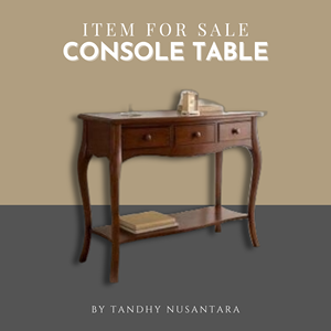 PROMO Buffet en bois massif avec 3 tiroirs - Design européen moderne, durable et peu encombrant pour salon, chambre et salle de bain - Product Image 6