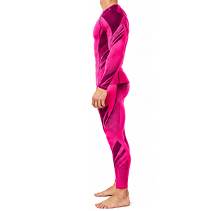 Ensemble de survêtement de compression pour homme, hautement extensible, à séchage rapide, avec t-shirt à manches longues et collants, idéal pour l'entraînement sportif, la remise en forme et la course à pied - Product Image 2