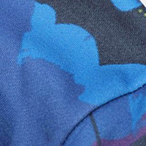 <b>Men's</b> <b>Blue</b> <b>Spider</b> Web Print Hoodie Slim Fit Polyester Knitted Casual Autumn Wear - Product Image 3