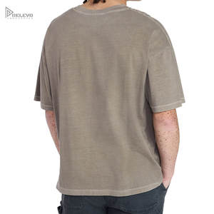 Camiseta Jersey Personalizada para Hombre, Estilo Urbano Informal y Holgado con Material Suave y Transpirable, Camisa de Algodón de Corte Holgado con Logotipo Personalizado - Product Image 2