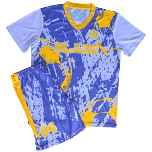 Camiseta de Fútbol Personalizable, Camiseta de Fútbol con Rayas, Uniforme de Fútbol al por Mayor, Camiseta de Fútbol Lisa - Product Image 1