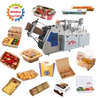Nouvelles Innovations Bon Prix Machine à former des plateaux en carton Machine à fabriquer des boîtes à frites et des boîtes à hamburgers Machine à fabriquer des boîtes à gâteaux en carton