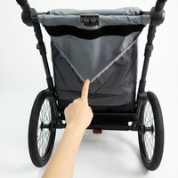 KS-6200 Großer Haustier-Fahrradanhänger Großer Hundebuggy Unabhängige Aufhängung Leichtbauweise Perfekter Begleiter für Outdoor-Abenteuer