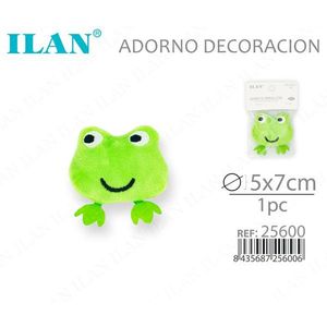 ILAN Rana Decorativa in Peluche 5x7cm Ornamento per Decorazione Casa - Product Image 3