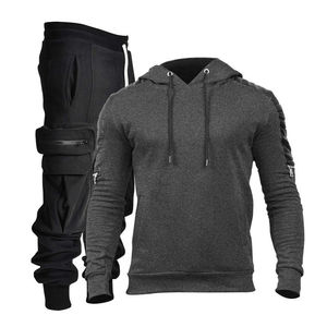 Survêtements de sport à capuche épais, design personnalisé, logo OEM ODM, haute qualité, pour l'hiver, mode jogging - Product Image 1