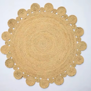 High Quality Jute Rug Designer Circular Jute Floor Mat Living Room <b>Carpets</b> Rugs Modern At Best Price By India Manufacturer - Product Image 1