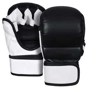 Gants d'entraînement de boxe et MMA en caoutchouc durable avec poignets lacés, écologiques, légers, respirants, pour sacs de frappe, vente en gros - Product Image 5