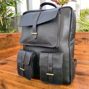 Wholesale High Quality Genuine Cowhide Leather Business Large Capacity Easy Carry School Computer Laptop Backpacks <b>Bags</b> for <b>Men</b> - Product Image 3