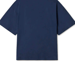 T-shirt à manches courtes pour homme, col rond, rouge, avec design rayé contrasté, coupe classique, style décontracté, tissu tricoté - Product Image 5