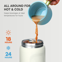 Botella de Agua de Acero Inoxidable de 26 oz, Diseño Moderno, Aislamiento Térmico Duradero, Regalo para Adultos y Niños, Taza de Viaje