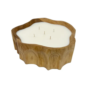 Recipiente Artístico de Madera para Velas, Diseño Moderno para Hogar, Bodas y Fiestas, Contenedor para Velas Decorativas para Mesa, Restaurantes y Cafeterías - Product Image 2