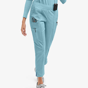 Pantalones de Enfermería Personalizados con Diseño de Múltiples Bolsillos, Cintura Elástica con Cordón, Talla Grande, Transpirables, Cómodos, de Tela Oxford, Color Personalizado - Product Image 1