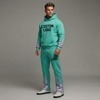 OEM Custom Puff Printing Raw Hem Edge Stacked Flared Cotton Hoodie and Sweatpants Set <b>Jogging</b> <b>Suit</b> 100% Cotton Tracksuit - Product Image 2