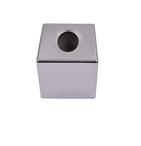 Trending Galvanized Metal Tissue Box Square Decorative Home Decor <b>Bathroom</b> Accessory Handcrafted Metal Napkin Box - Product Image 5